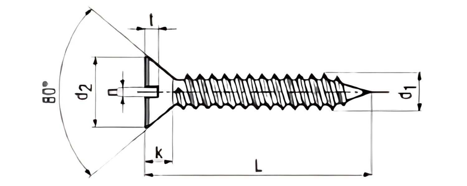 Bolt Technical Drawing