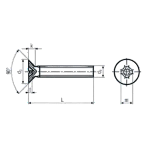 Bolt Technical Drawing