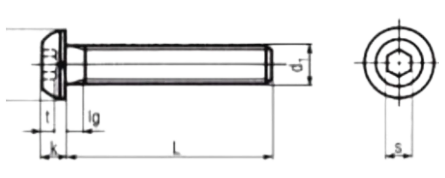 Bolt Technical Drawing
